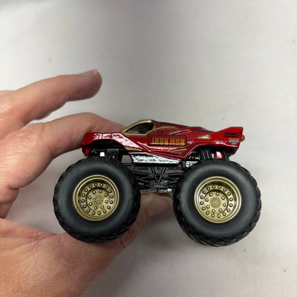 Iron Man Hot Wheels Monster Truck - Mattel 1:64 Scale - Picture 6 of 7